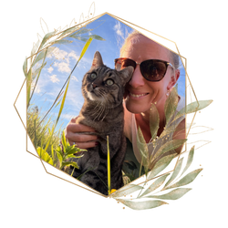 Katinka Ehret mit Kater